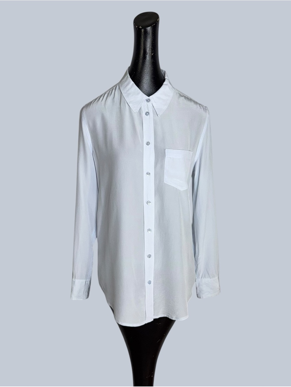 Equipment Femme long sleeve silk classic button down